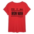 thumbnail image 1 of Iron Man - Iron Man Jersey - Juniors Oversized Graphic T-Shirt, 1 of 4