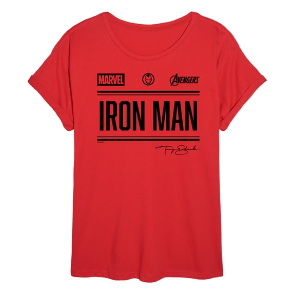 Iron Man - Iron Man Jersey - Juniors Oversized Graphic T-Shirt
