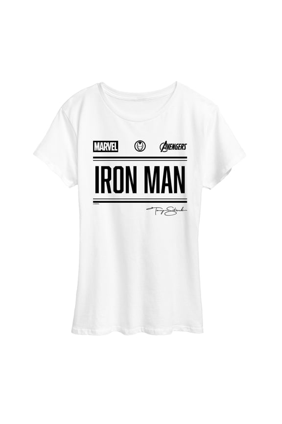 - Iron Man Jersey - Women's Short Sleeve Graphic T-Shirt