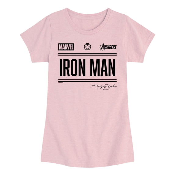 Iron Man - Jersey - Youth Girls Fitted Short Sleeve T-Shirt