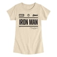 thumbnail image 1 of Iron Man - Jersey - Youth Girls Fitted Short Sleeve T-Shirt, 1 of 4