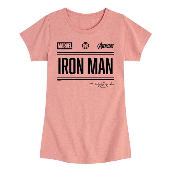 Iron Man - Jersey - Youth Girls Fitted Short Sleeve T-Shirt