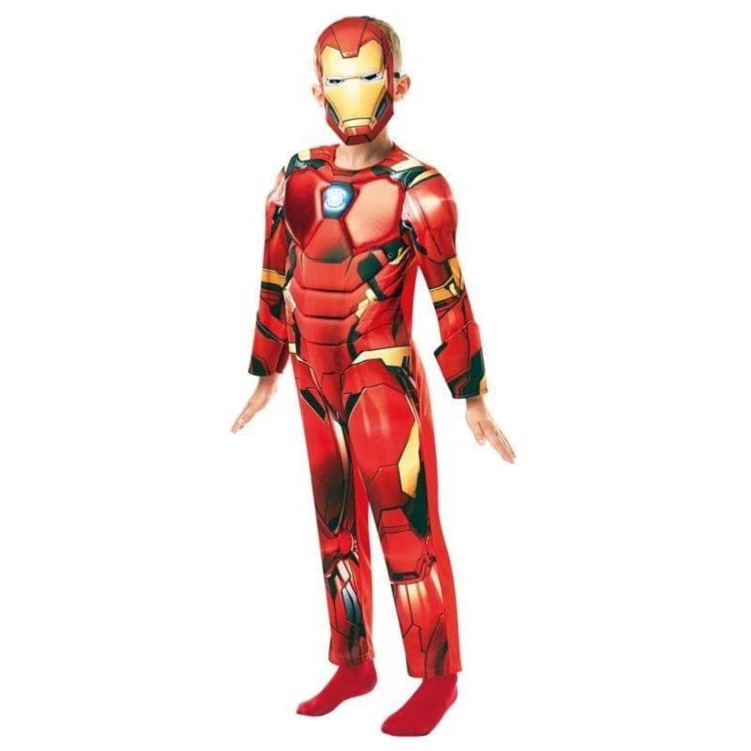 Deluxe Iron Man Marvel Classic Medium Male Kids Red Fancy Dress Party Book Week Halloween