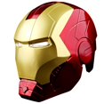 Farontor Iron Man MK43 Helmet 11 Open/Close Mask LED Light Up Eyes