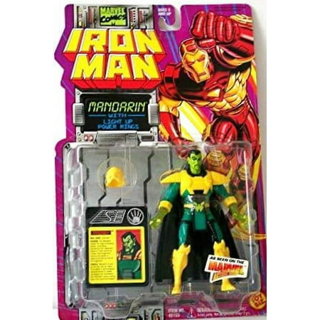 ToyBiz Marvel Comics Iron Man Mandarin with Light Up Power Rings