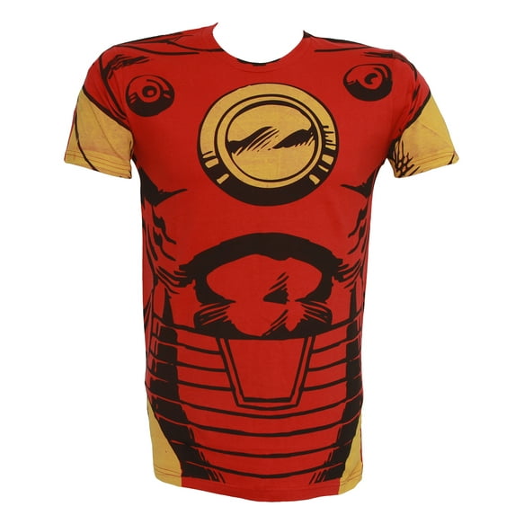 Iron Man (Marvel Comics) Mens T-Shirt - Comic Book Style Costume Front (2X-Large)