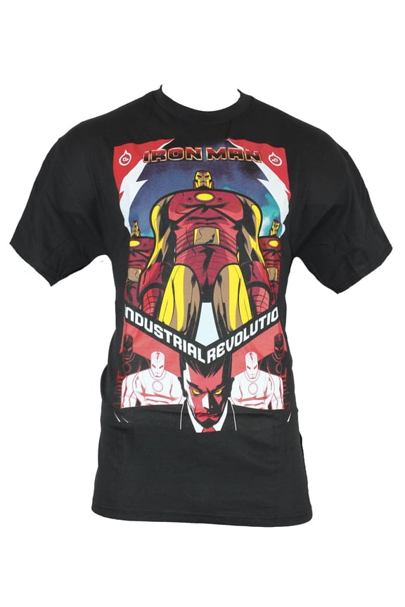 (Marvel Comics) Mens T-Shirt - Industrial Revolution Propaganda Poster (2X-Large)