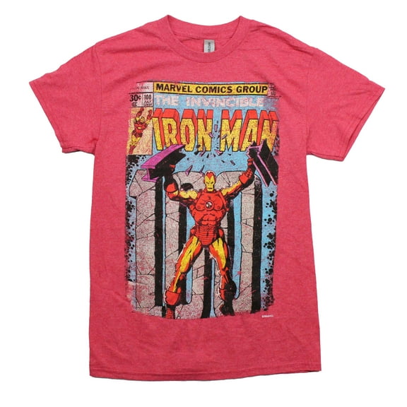 Iron Man Mens T-Shirt - Comic Cover The Invincible Iron Man 100 July