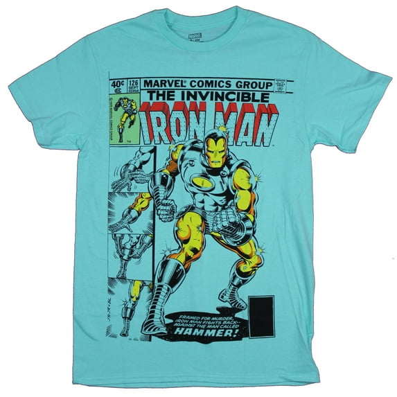 Iron Man Mens T-Shirt - Cover of Issue 126 (Small)
