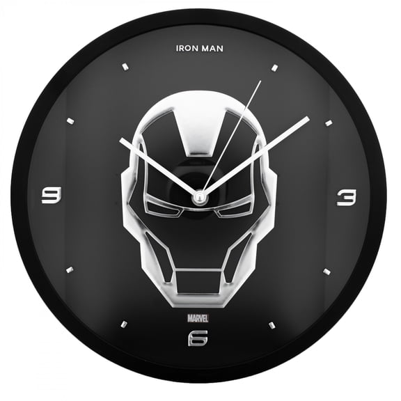 Iron Man Metal Logo 12 Analog Wall Clock