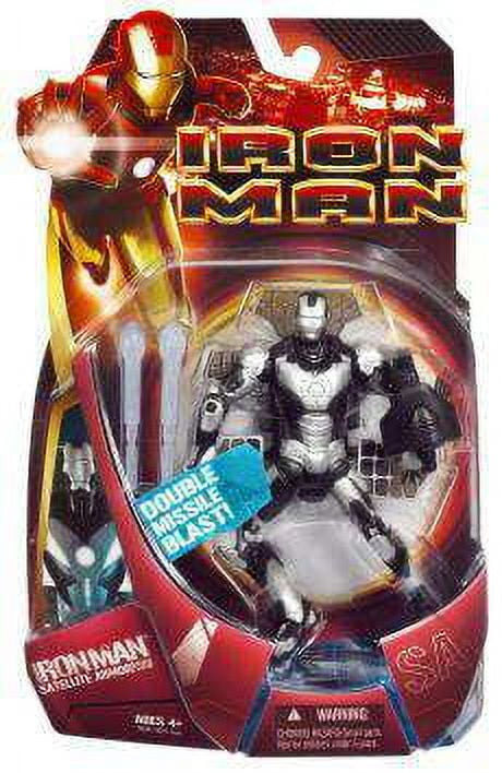 Iron Man Movie Satellite Armor Iron Man Action Figure (Silver Armor)