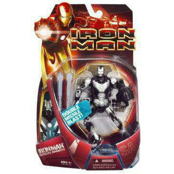 Iron Man Movie Satellite Armor Iron Man Action Figure (Silver Armor)