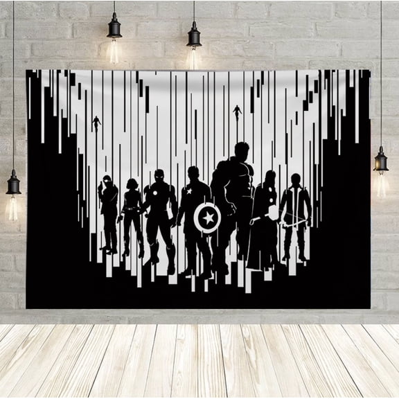 Iron Man Party Backdrop, 60x40 inch Iron Man Decorative Backdrop