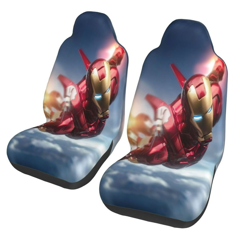 Iron Man Print Car Seat Cover For Front Seat Cushion Protectors Two Pcs Auto Accessories Bucket Seat Covers Walmart