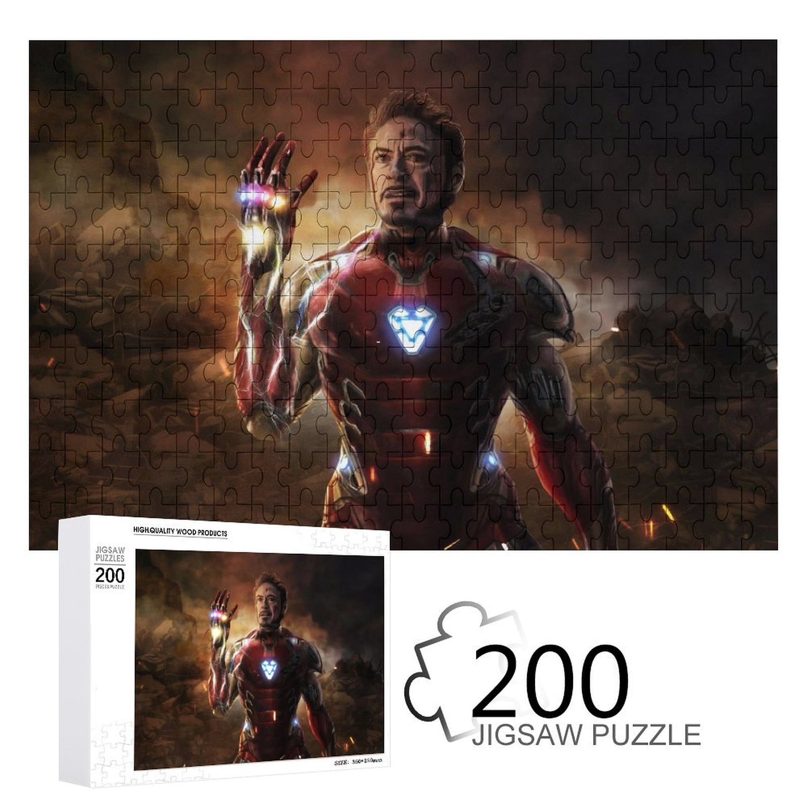 Iron Man Puzzle For Adults & Kids 200 PCS Jigsaw