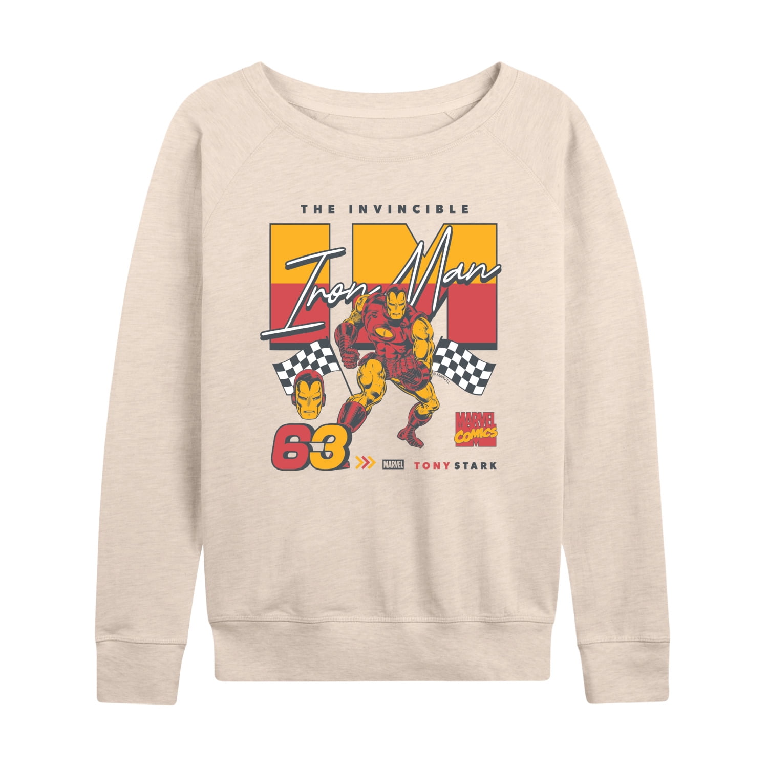 Iron Man - Iron Man Racing - Women's French Terry Long Sleeve Pullover