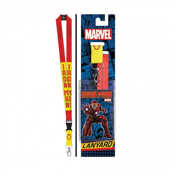 Marvel ComicsIron Man Reversible Lanyard with Breakaway Clip and ID Holder