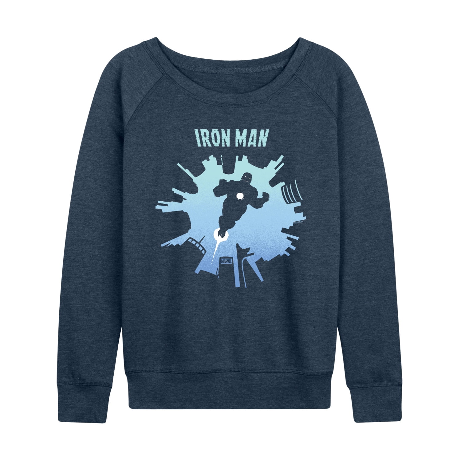 Iron Man - Skyline - Women's French Terry Long Sleeve Pullover