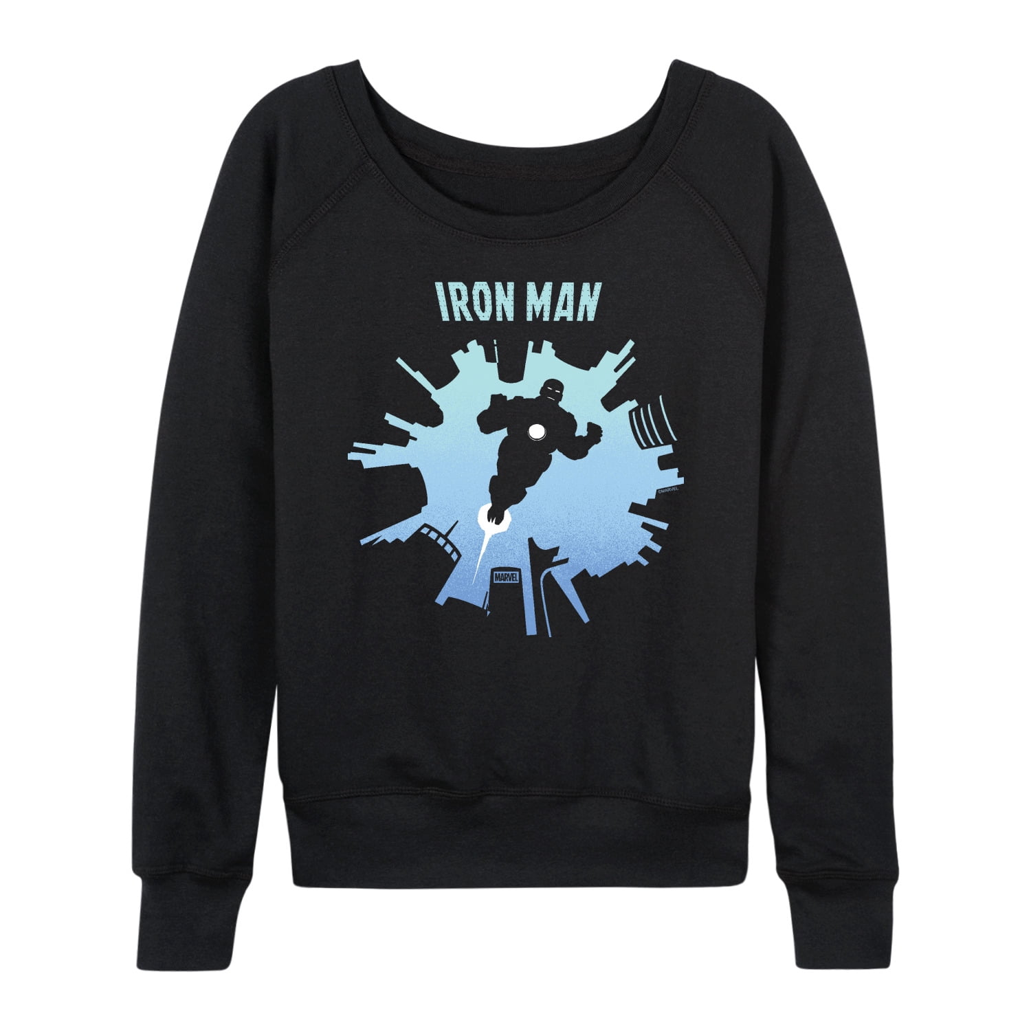 Iron Man - Skyline - Women's French Terry Long Sleeve Pullover