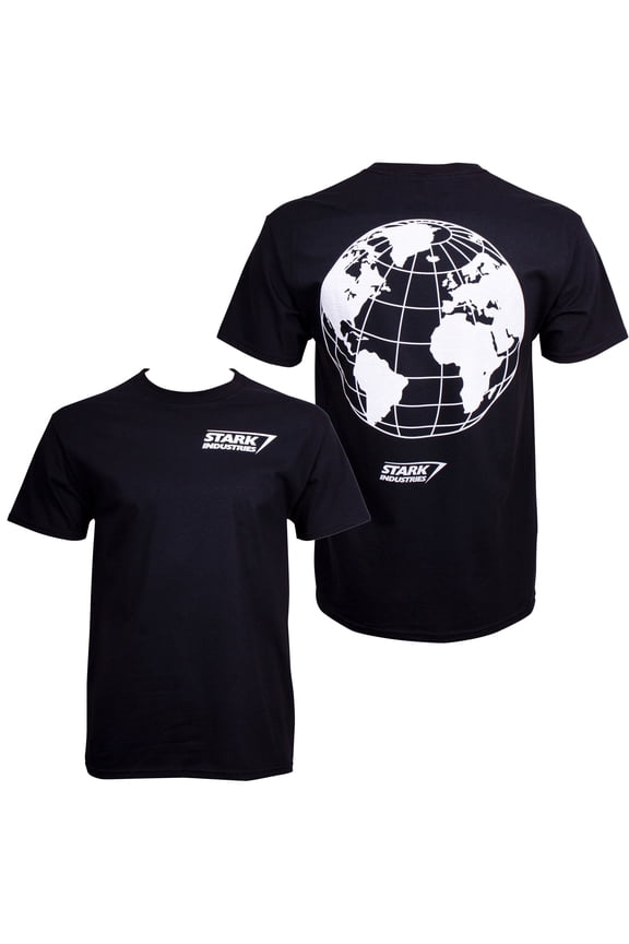 Stark Industries World Back Print T-Shirt-Small