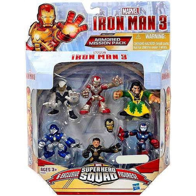 Iron Man Superhero Squad Armored Mission Pack Mini Figure 6-Pack