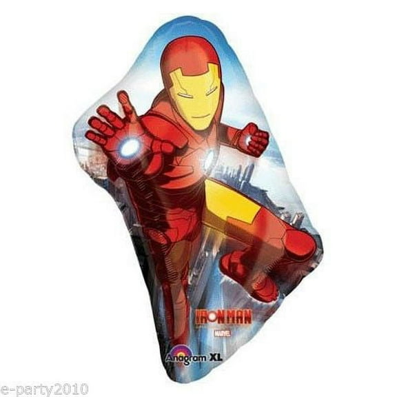 IRON MAN ANIMATED Balloon Large Foil Mylar Balloon Party Supplies Decorations Foil Mylar Balloon