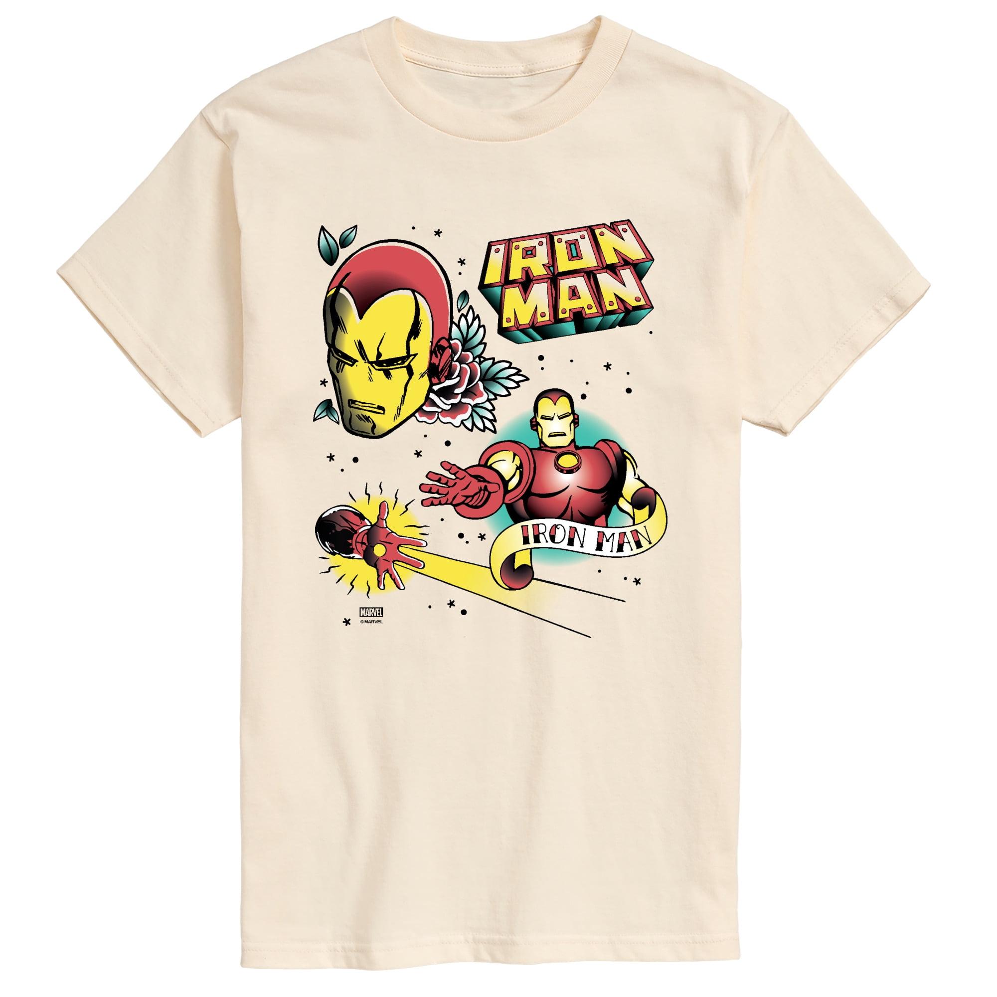Iron Man - Tattoo - Men's Short Sleeve Graphic T-Shirt