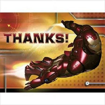 Iron Man Thank You Notes w/ Env. (8ct)