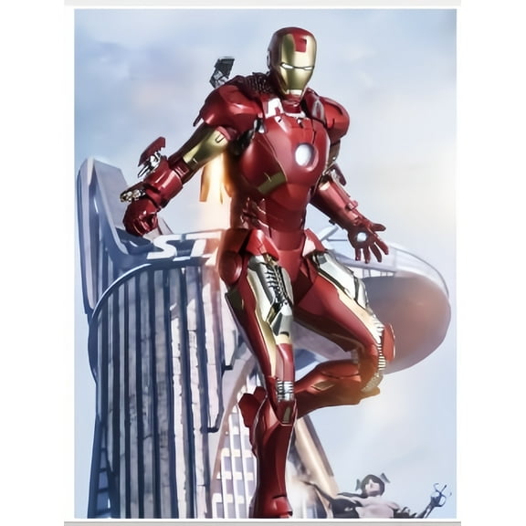 Iron Man Theme DIY Diamond Painting Kits for Adultï¼5D Full Drill Craft Painting Kits Home Wall Decorï¼12 x 16 inch.