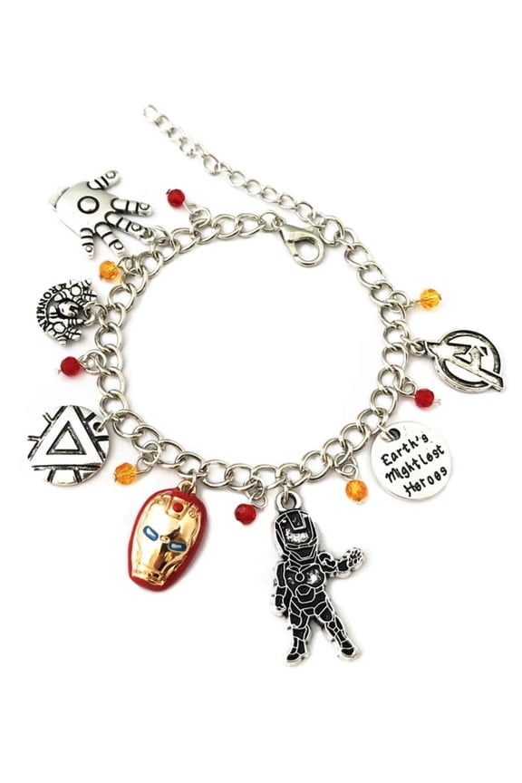 Iron Man Themed Charms Metal Novelty Charm Bracelet