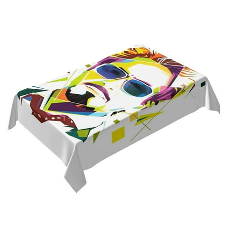 Iron Man Themed Square Tablecloth 54 * 72 Inches Durable Stylish