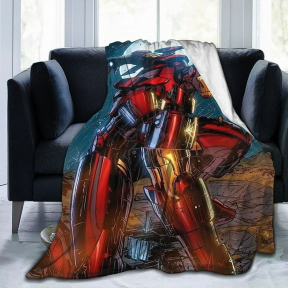 Iron Man Ultra-Soft Micro Fleece Blanket Cozy Blanket Thick Warm Plush Throw Blanket Sofa Cushion 40"X30"