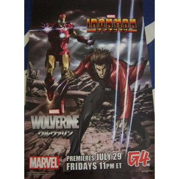 Iron Man Wolverine 2011 Comic-Con G4 promo 11x17 inch poster