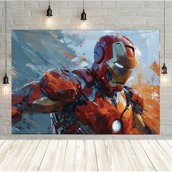 Iron Man party decoration background, 6040 inch Iron Man party background, Iron Man photo background