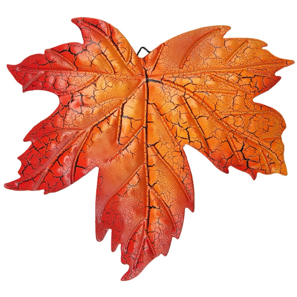 Iron Maple Leaf Wall Decor Metal Maple Leaf Sculpture Hanging Wall