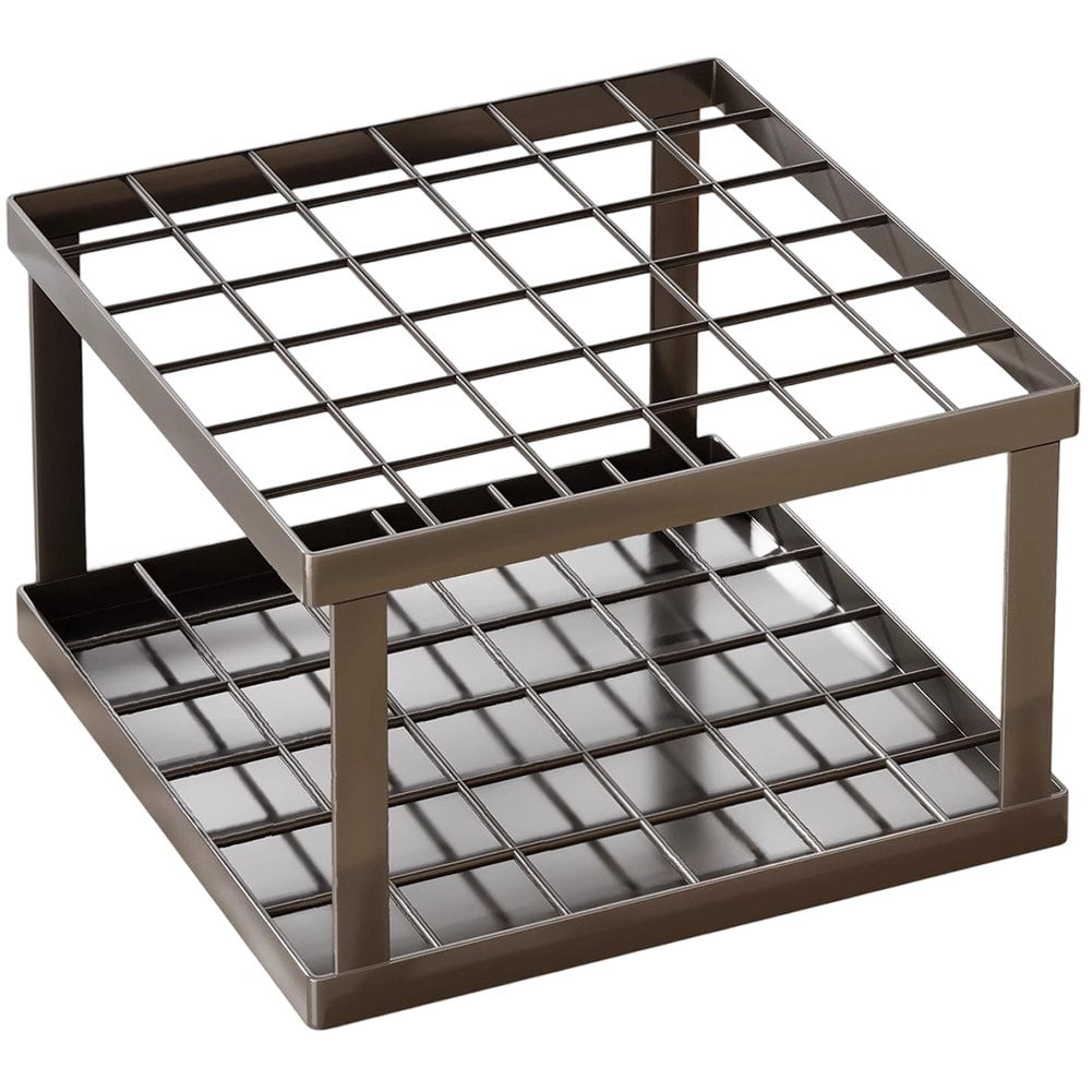 Iron Marker Organizer 36 Holes Paint Brush Holder Square Desktop Storage Box Large Pencil Shelves Makeup Brush Storage Organizer