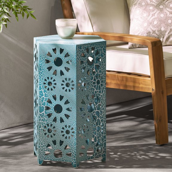 Iron Material Table / Patio Party Time / Movable Table for Beverages