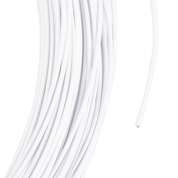 Iron Memory Wire for Millinery Hat Styling Strip White 1.5mm