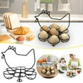 thumbnail image 1 of Iron Metal Egg Storage Rack, Countertop Kitchen Organizer Basket, Visible 12-Egg Holder, Rust-Resistant Compact Design, Space-Saving Pantry Essential for Fresh Eggs, 1 of 9
