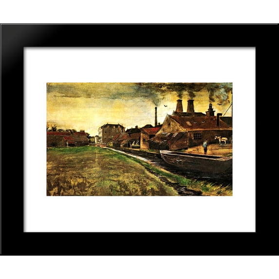 Iron Mill in The Hague 20x24 Framed Art Print by Vincent van Gogh