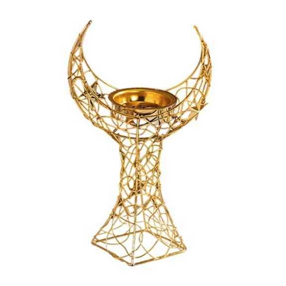 Iron Moon Tower Handheld Incenses Holder Burners for Middle Eastern Aromatherapies Stove and Relaxation Muslims Censers