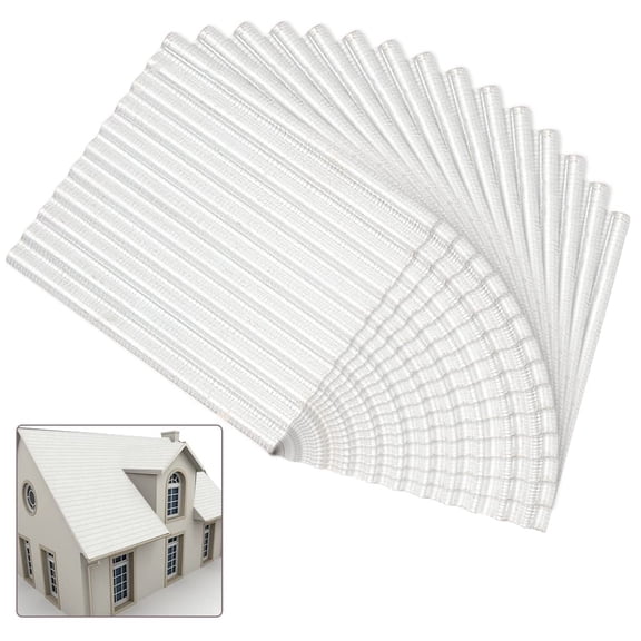 Iron Mould Plates Wave Sheet Rectangle Sand Table Military Scene Model Material Supplies Platinum 45x37.5x1mm 8pcs/set