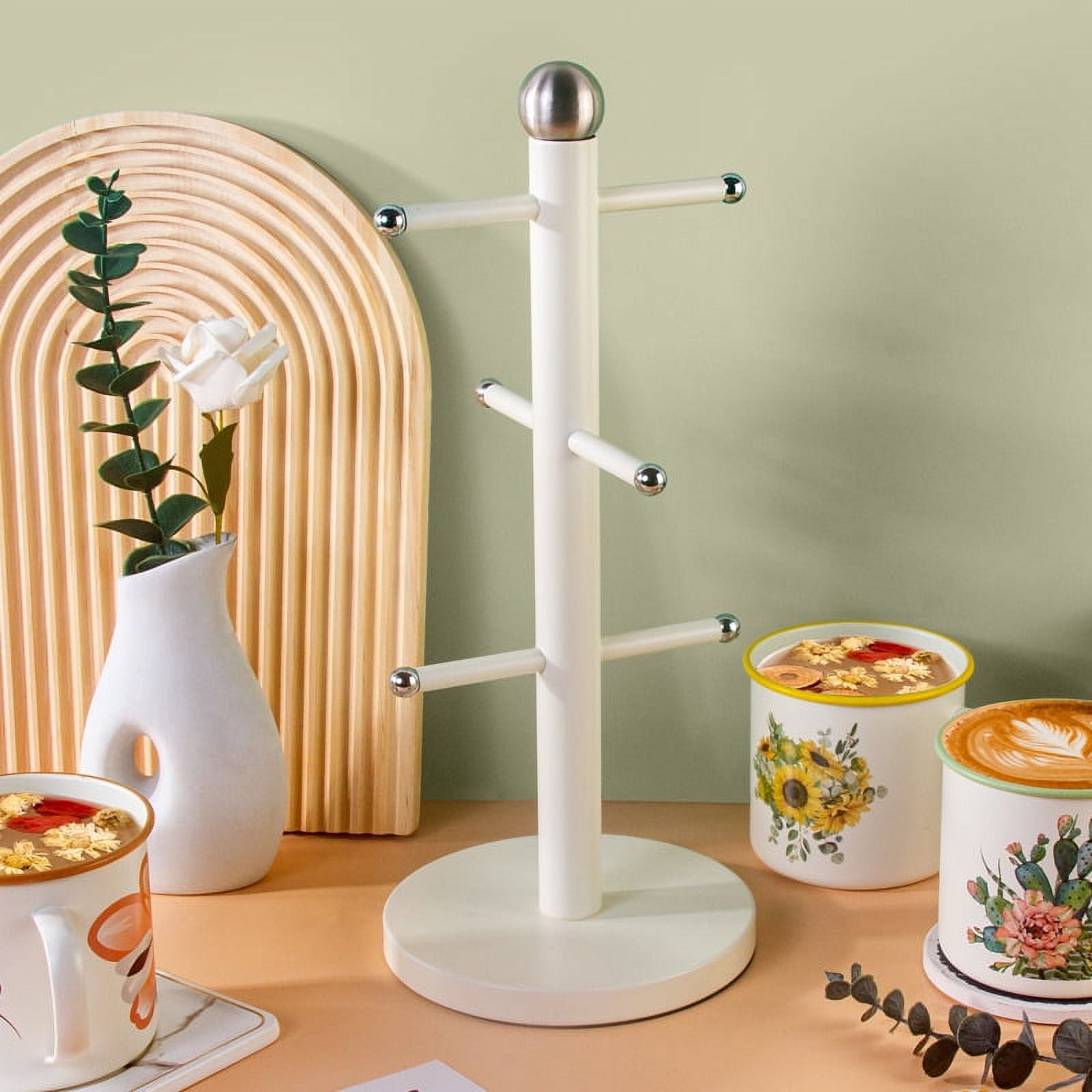 Iron Mug Cup Tree Mug Holder Coffee Mug Holder Coffee Cup Organizer ...