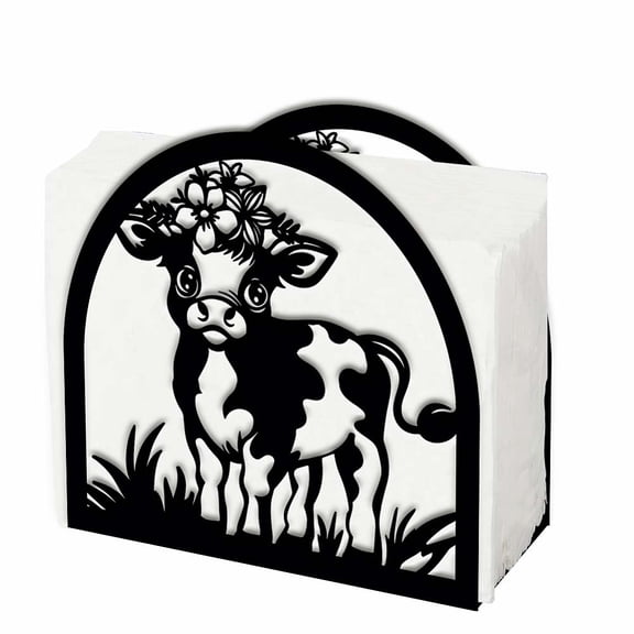 Iron Napkin Holder Cattle 125x50x120x1.3mm