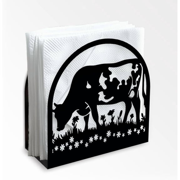 Iron Napkin Holder Cattle 125x50x125x1.3mm