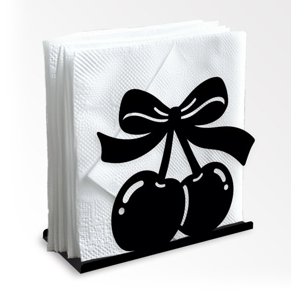 Iron Napkin Holder Cherry 135x50x115x1.3mm for DIY