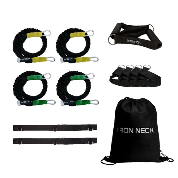 Iron Neck RX Plus Resistance Training Bundle | Home Gym Fitness Solution with 2x 10lb and 2x 35lb Bands for Efficient and Powerful Workouts