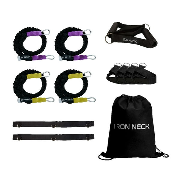 Iron Neck RX Rehab Resistance Training Bundle | Home Gym Fitness Solution with 2x 5lb and 2x 10lb Bands for Efficient and Powerful Workouts