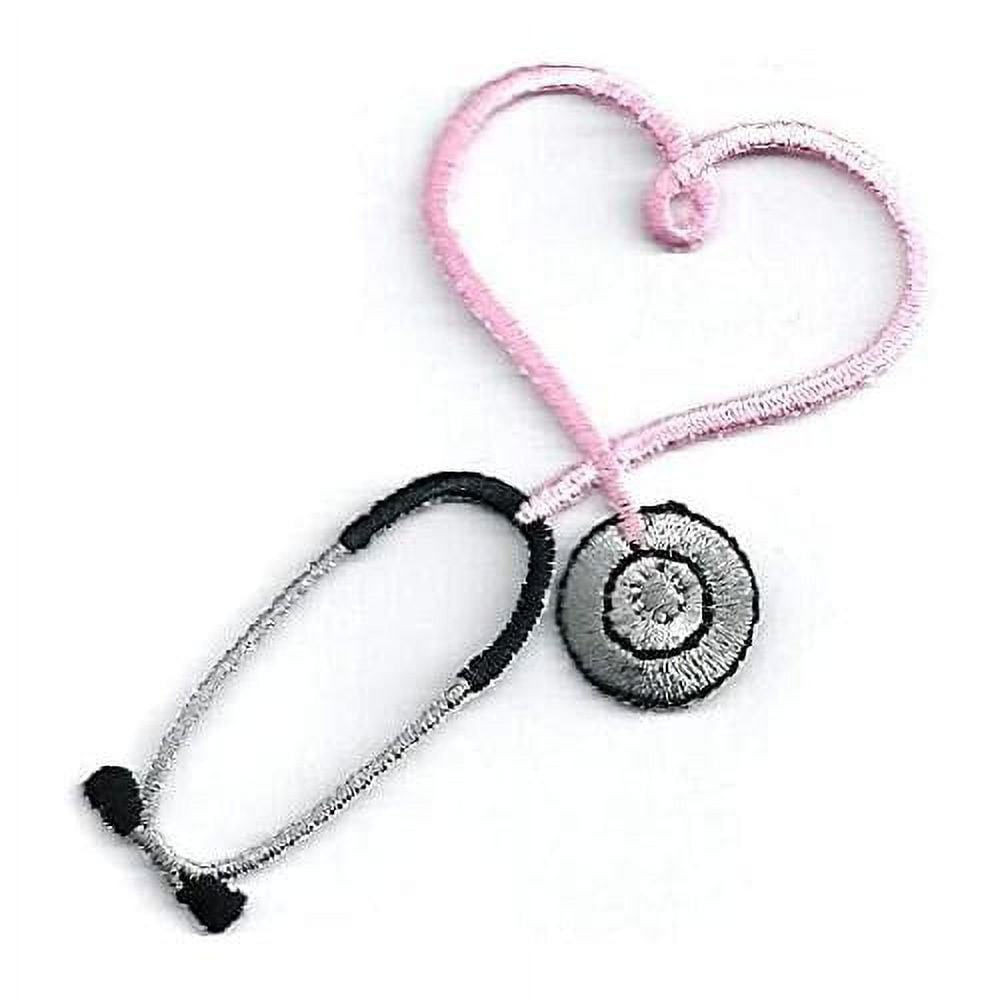 Iron ON Patch/Applique Embroidered Stethoscope Craft Projects