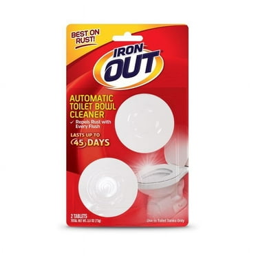 Iron OUT Automatic Toilet Bowl Cleaner Tablets, 2.5 oz, 2-Pack